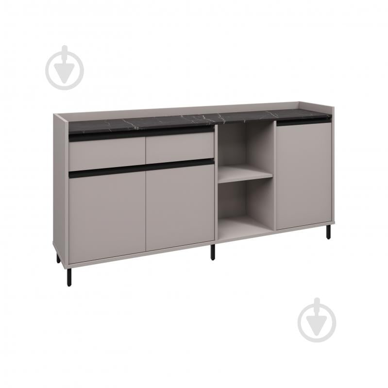 Комод Вісент 2ш+3дв+відкр. ГБ12 2000x900x400 мм кашемір/мармур чорний - фото 1 Комод Вісент 2ш+3дв+відкр. ГБ12 2000x900x400 мм кашемір/мармур чорний - фото 1