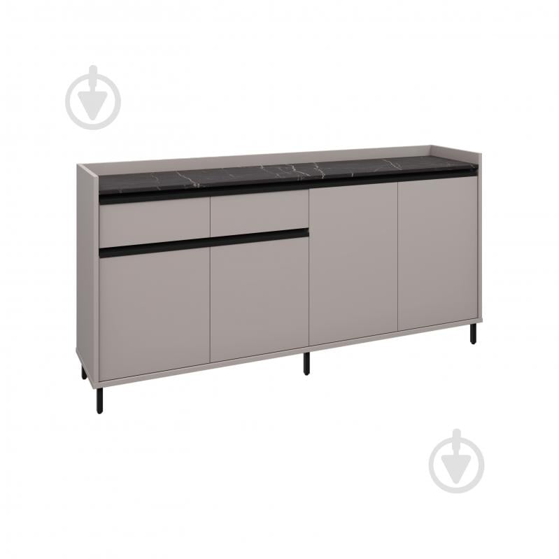 Комод Вісент 2ш+4дв ГБ11 2000x900x400 мм кашемир/мрамор черный - фото 1