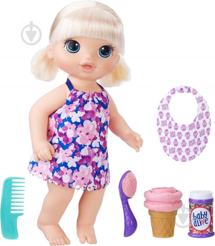 Кукла Hasbro Baby Alive Малышка с мороженым C1090 - фото 2