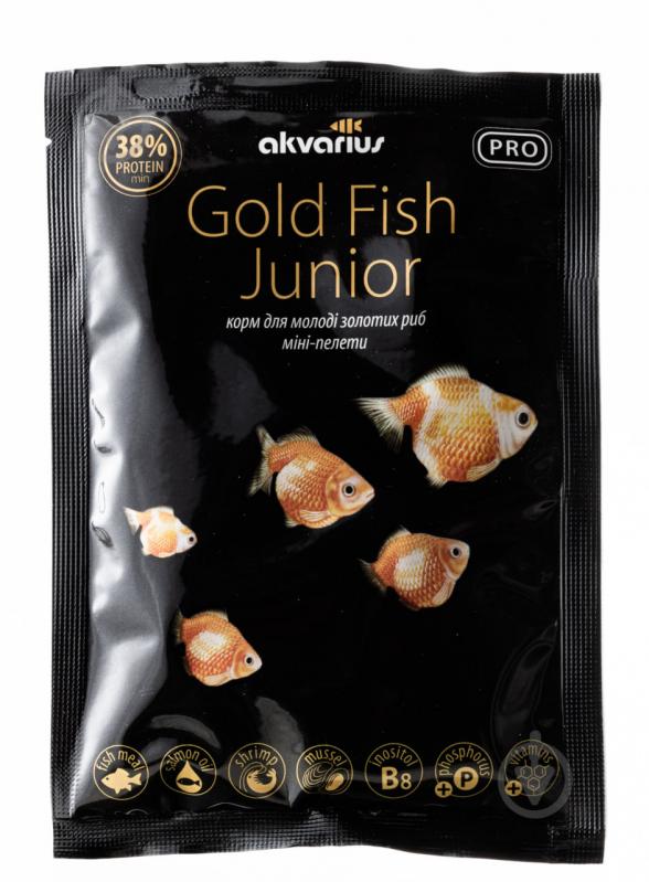 Корм Акваріус Gold Fish Junior мини-пеллеты 40 г - фото 1