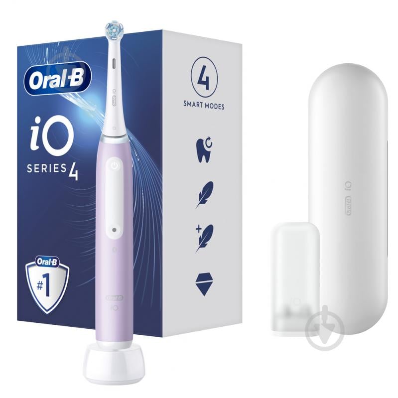 Электрическая зубная щетка Oral-B iO Серия 4 Лаванда (80370922) - фото 1