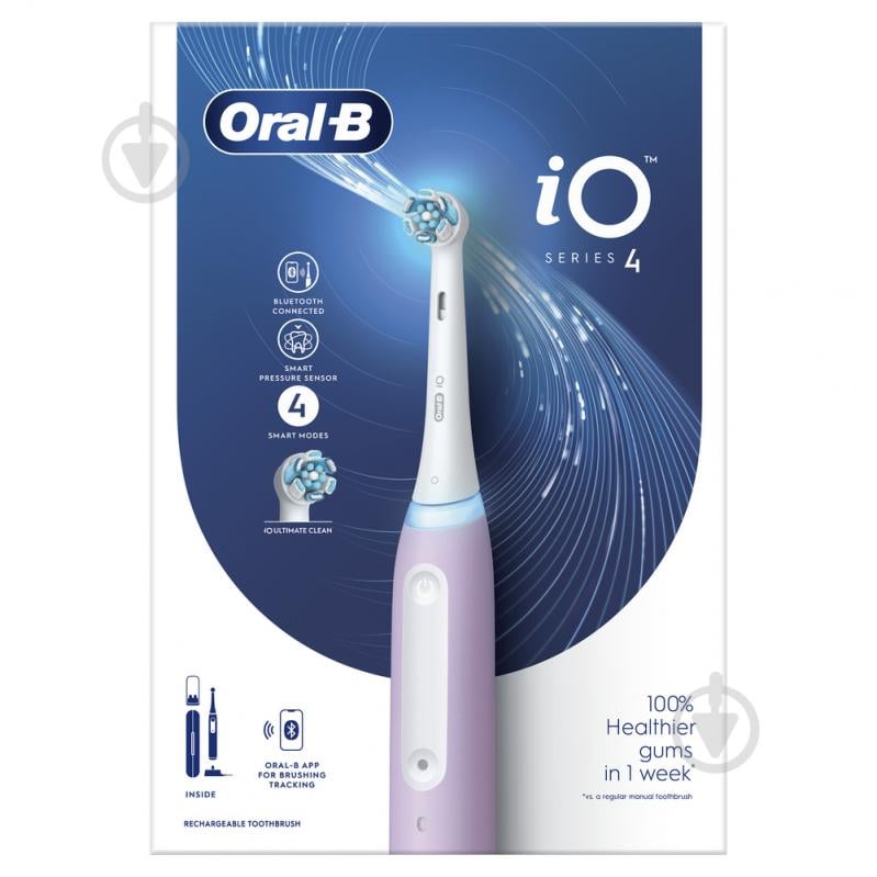 Электрическая зубная щетка Oral-B iO Серия 4 Лаванда (80370922) - фото 2