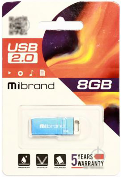 Флешпам'ять USB Mibrand Chameleon 8 ГБ USB 2.0 blue (MI2.0/CH8U6LU) - фото 2