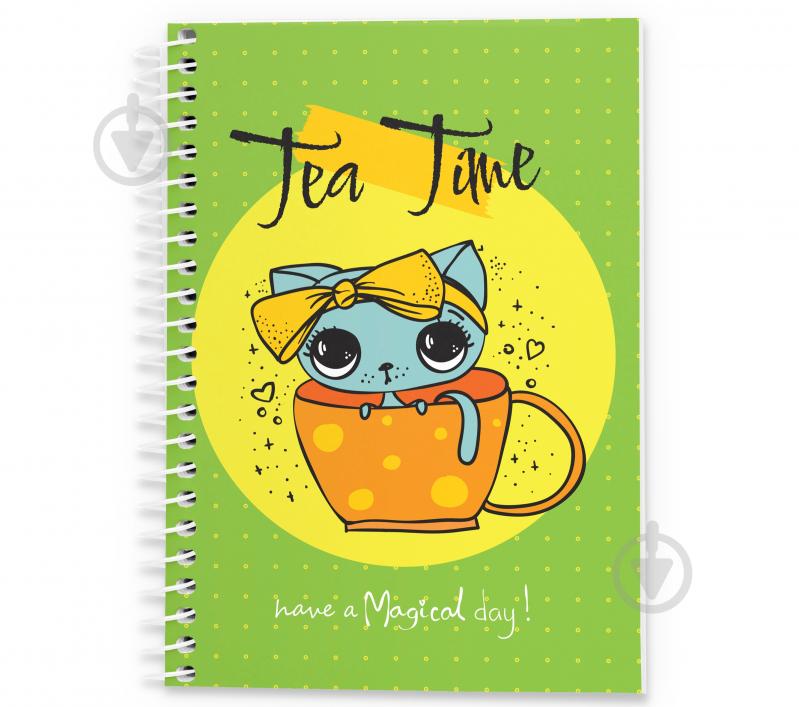 Блокнот Tea time В6 96 арк. 1В2228 Аркуш - фото 1 Блокнот Tea time В6 96 арк. 1В2228 Аркуш - фото 1