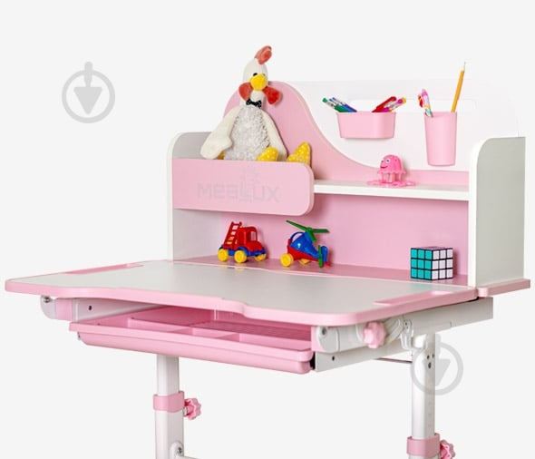 Комплект парта и стул-трансформеры Mealux Wave Pink (BD-31 PN) - фото 6