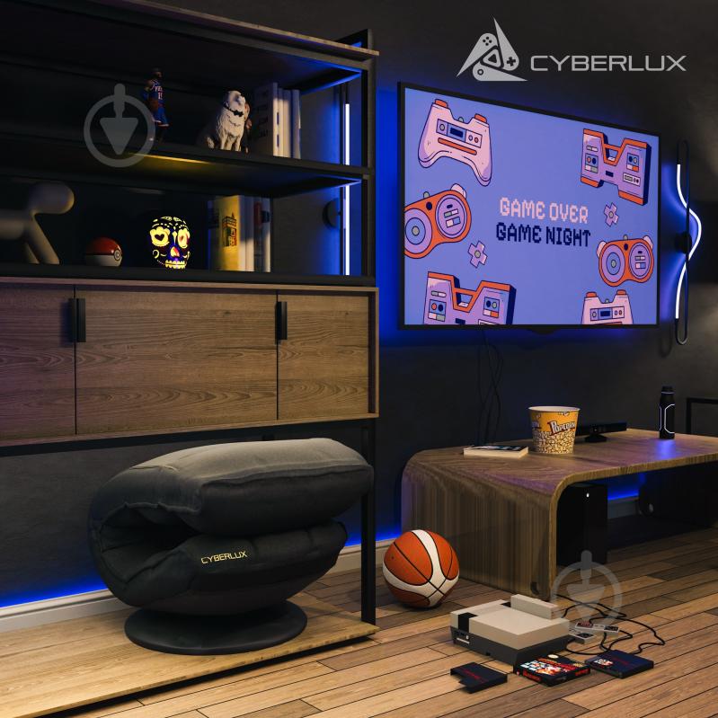 Кресло игровое Cyberlux Flex Fabric черный - фото 3