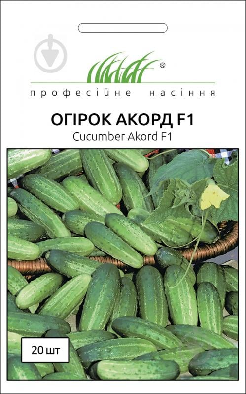 Семена Професійне насіння огурец Акорд F1 20 шт. - фото 1