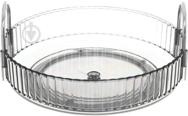 Поднос для косметики Sensio Cleara 23x23x9.9 см серый - фото 1 Поднос для косметики Sensio Cleara 23x23x9.9 см серый - фото 1