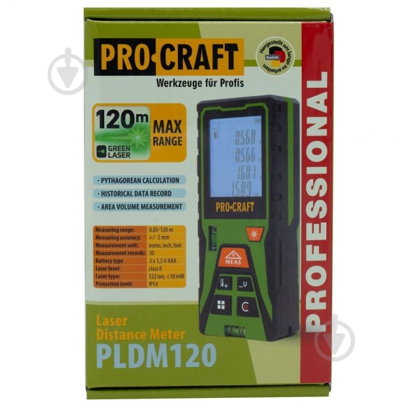 Дальномер лазерный ProCraft PLDM-120 000120 - фото 12 Дальномер лазерный ProCraft PLDM-120 000120 - фото 12