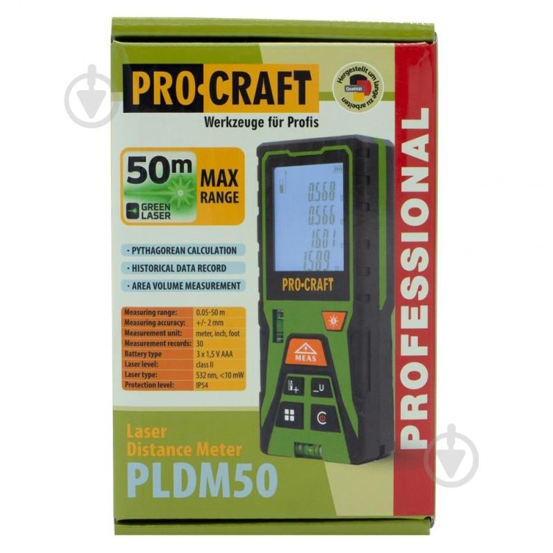 Дальномер лазерный ProCraft PLDM-50 000503 - фото 12