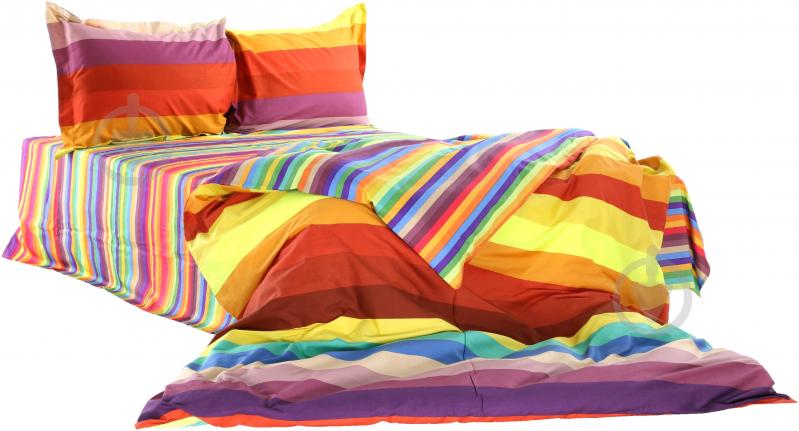 Комплект постільної білизни Rainbow 1,5 бавовна різнокольоровий - фото 1 Комплект постільної білизни Rainbow 1,5 бавовна різнокольоровий - фото 1