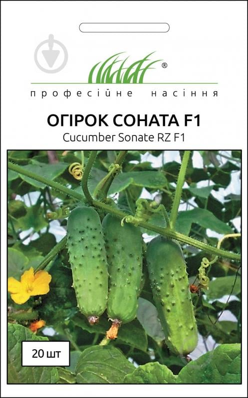 Насіння Професійне насіння огірок Соната F1 20 шт. - фото 1