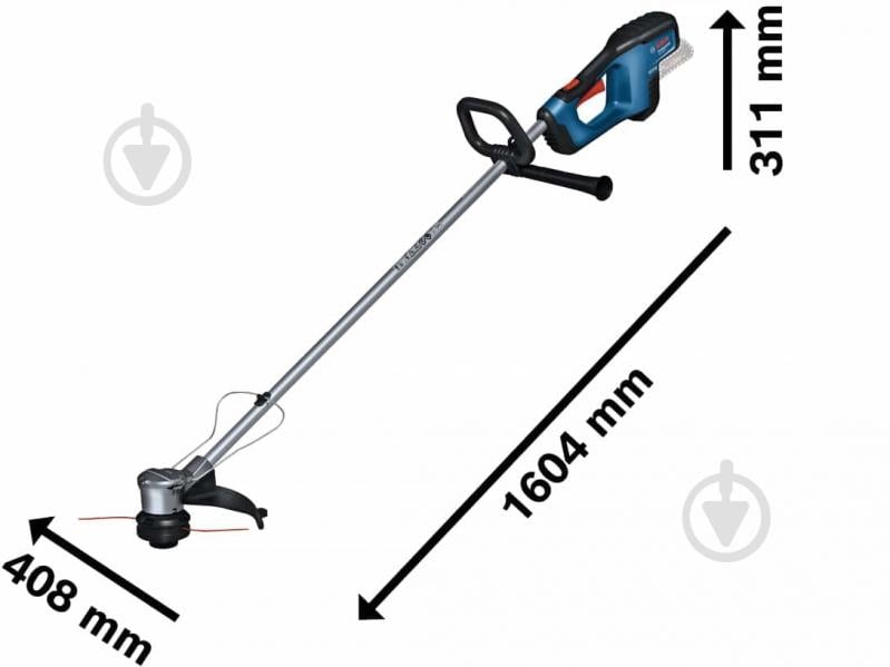 Триммер аккумуляторный Bosch Professional GRT 18V-33 (solo) 06008D0000 - фото 3