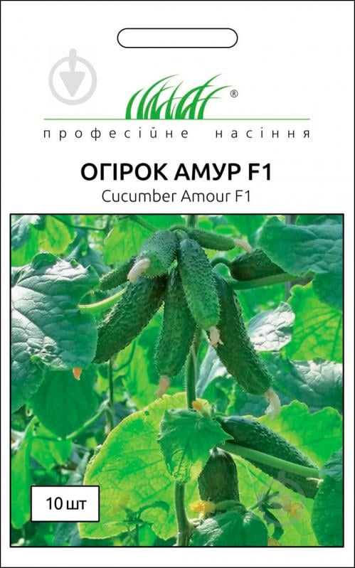 Насіння Професійне насіння огірок самозапильний Амур F1 10 шт. - фото 1