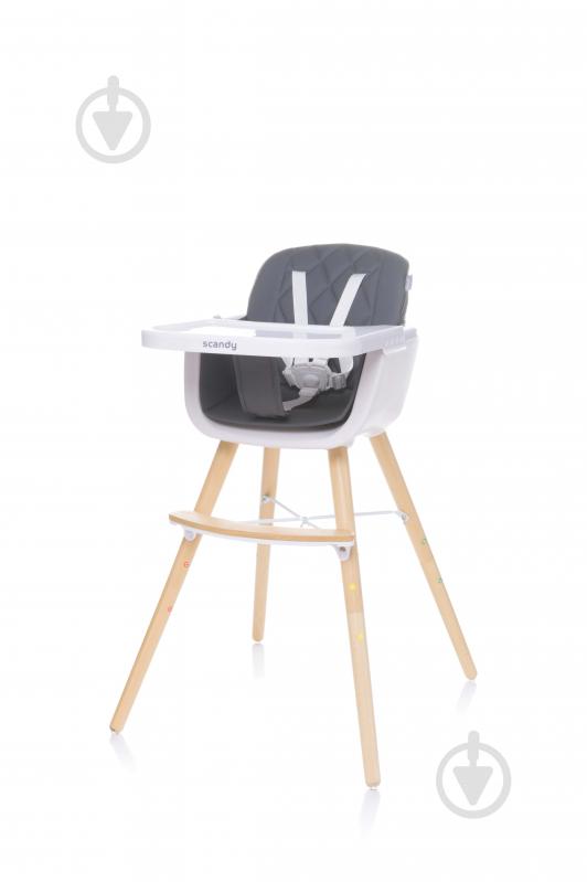 Стульчик для кормления 4Baby Scandy dark grey 4SC06 - фото 1