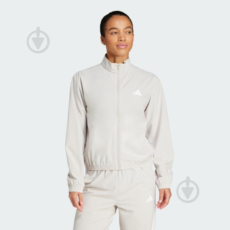 Вітрівка жіноча Adidas WE 3S WOVEN JKT WONALU/WHITE JE6173 р.M бежева - фото 1 Вітрівка жіноча Adidas WE 3S WOVEN JKT WONALU/WHITE JE6173 р.M бежева - фото 1