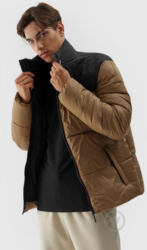 Пуховик чоловічий 4F DOWN JACKET M348 4FWAW23TDJAM348-82S р.L жовтий - фото 2