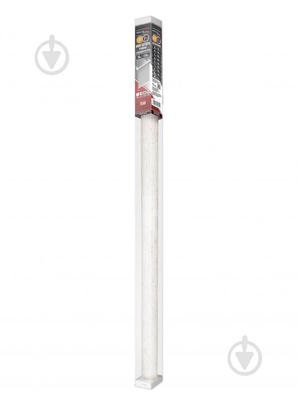 Ролета мини РОЛЛОТЕКС с фиксацией на струне Flax 39x150 см натуральная - фото 2