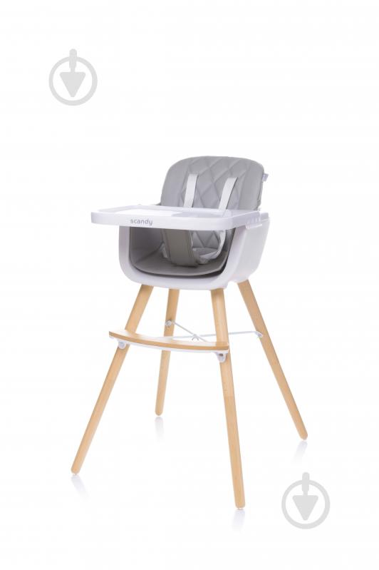 Стульчик для кормления 4Baby Scandy light grey 4SC07 - фото 1