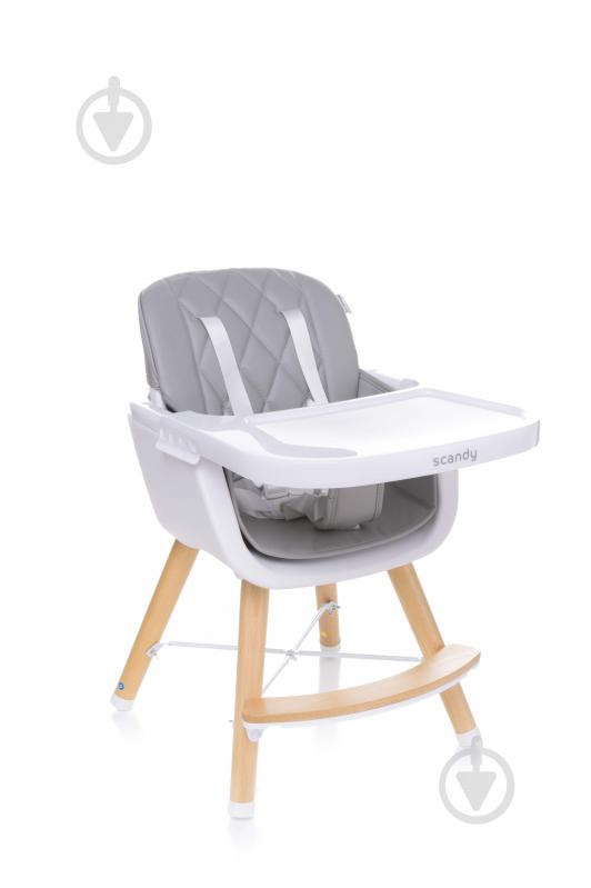 Стульчик для кормления 4Baby Scandy light grey 4SC07 - фото 4