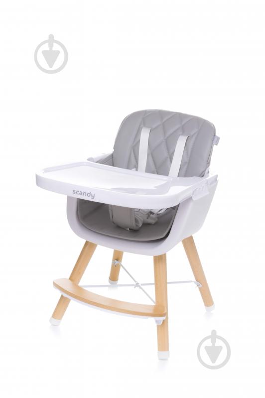 Стульчик для кормления 4Baby Scandy light grey 4SC07 - фото 5