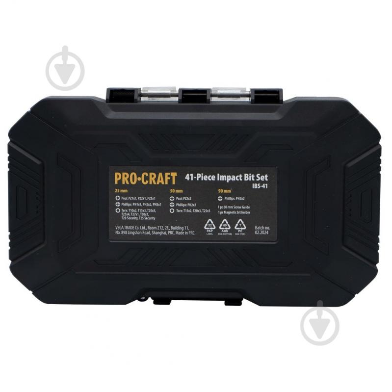Набір ударних біт ProCraft IBS-41 41 шт. 000041 - фото 4 Набір ударних біт ProCraft IBS-41 41 шт. 000041 - фото 4