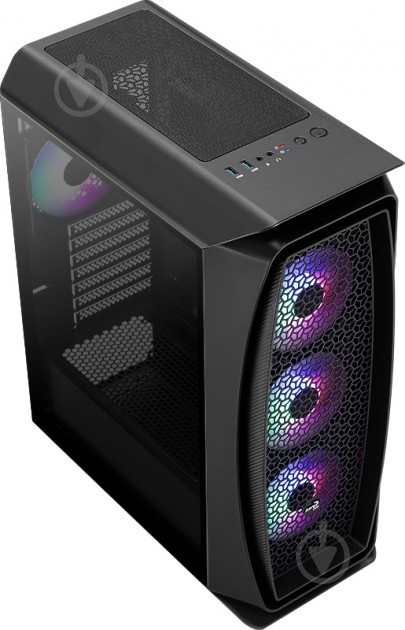 Корпус AeroCool Aerocool Aero One Frost-GBKv1 Black - фото 2