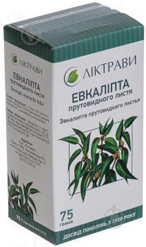 Евкаліпта прутовидного листя по 75 г у пачці з внутрішнім пакетом - фото 1