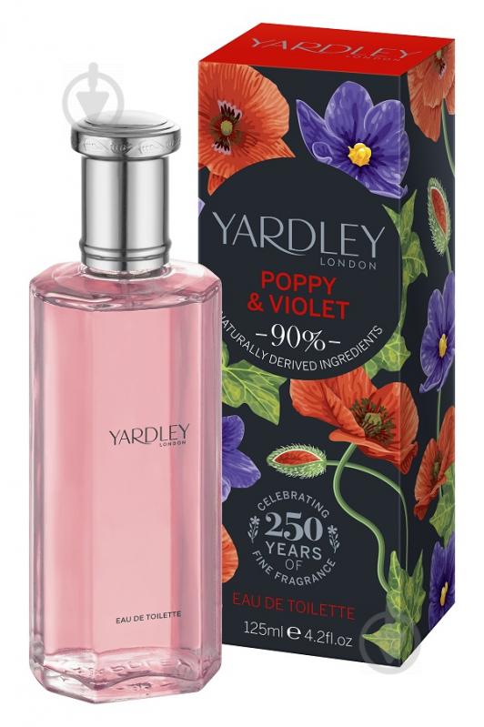 Туалетная вода Yardley Poppy & Violet 125 мл - фото 1