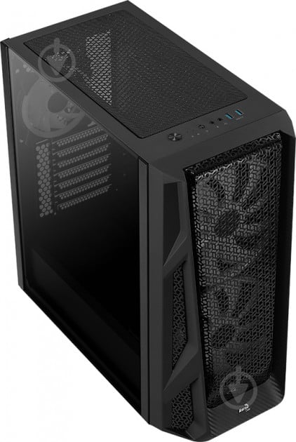 Корпус AeroCool AirHawk Duo-G-BK-v1 ARGB Tempered Glass Black (AirHawk Duo-G-BK-v1 ) - фото 4