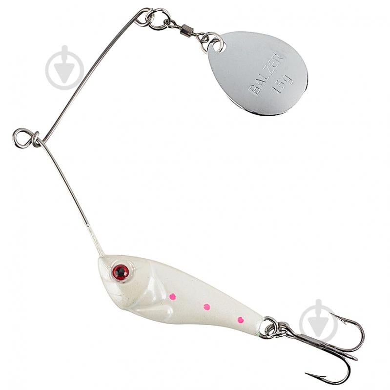 Спінербейт Balzer Micro Spinner Baits 10 г White-Pink - фото 1