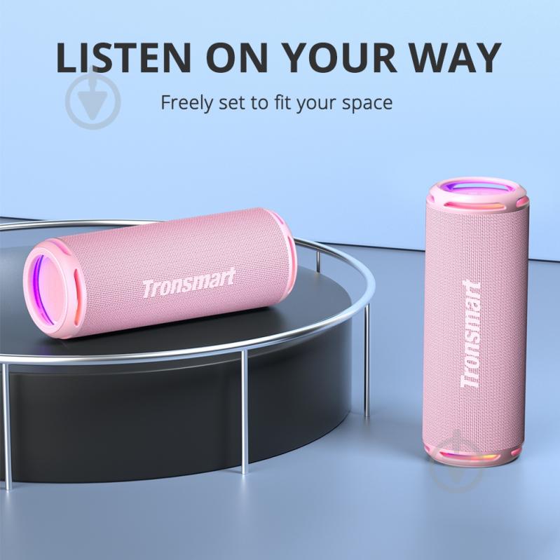 Портативная колонка Tronsmart T7 Lite Bluetooth pink (964259) - фото 2