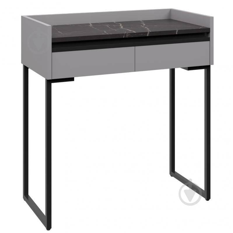 Столик туалетний Вісент 2ш ГБ03 900х850х400 мм сірий / мармур чорний - фото 1 Столик туалетний Вісент 2ш ГБ03 900х850х400 мм сірий / мармур чорний - фото 1