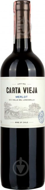 Вино Carta Vieja Merlot червоне сухе 0,75 л - фото 1