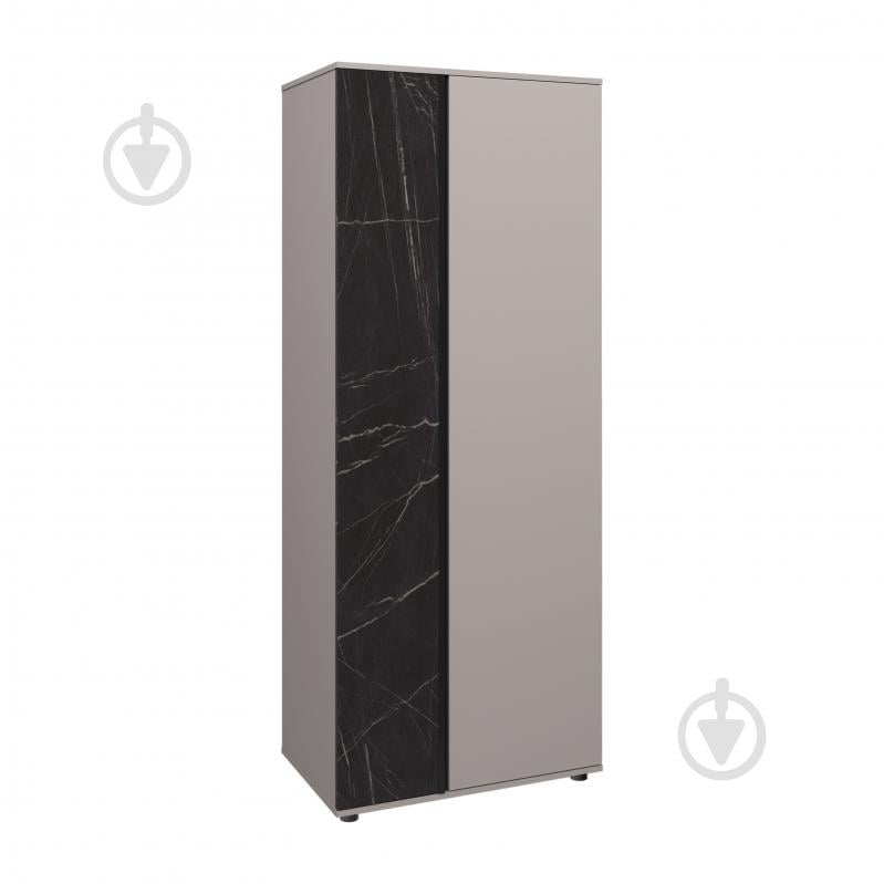 Шафа Вісент 2дв (мікроліфт + полиці) ГБ16 2100х900х400 мм кашемір / кашемір/мармур чорний - фото 1 Шафа Вісент 2дв (мікроліфт + полиці) ГБ16 2100х900х400 мм кашемір / кашемір/мармур чорний - фото 1