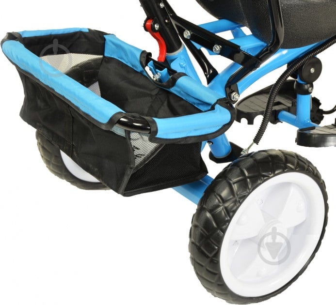 Велосипед-коляска 3х колесный Kidzmotion Tobi Junior голубой 115001/blue - фото 5