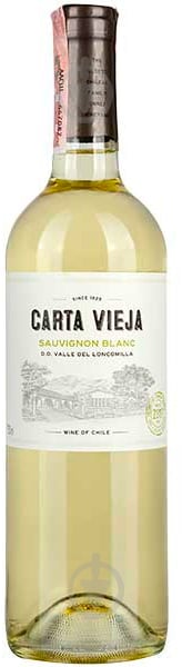 Вино Carta Vieja Sauvignon Blanc белое сухое 0,75 л - фото 1