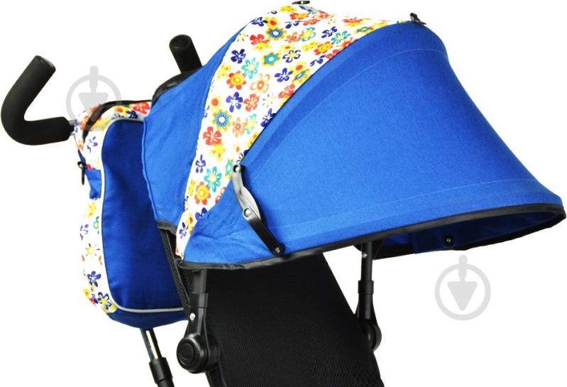 Велосипед-коляска 3х колесный Kidzmotion Tobi Venture синий 115002/blue - фото 4