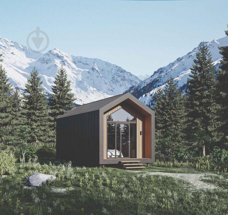 Модульний будинок енергоефективний HUT 3.0 зі зовнішнім оздобленням - фото 1
