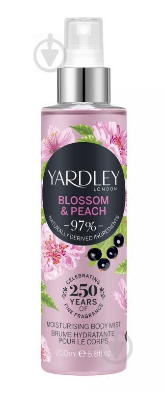 Спрей для тіла Yardley Cherry Blossom & Peach 200 мл - фото 1