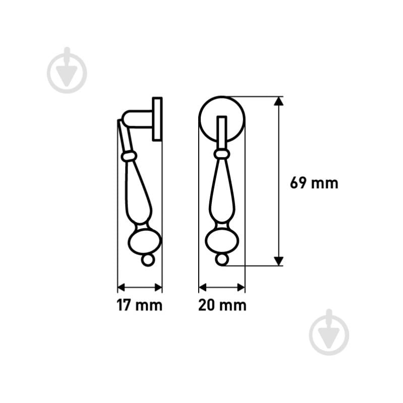 Мебельная ручка капля Larvij на одно отверстие мм L4.20708OAB античная бронза - фото 4 Мебельная ручка капля Larvij на одно отверстие мм L4.20708OAB античная бронза - фото 4