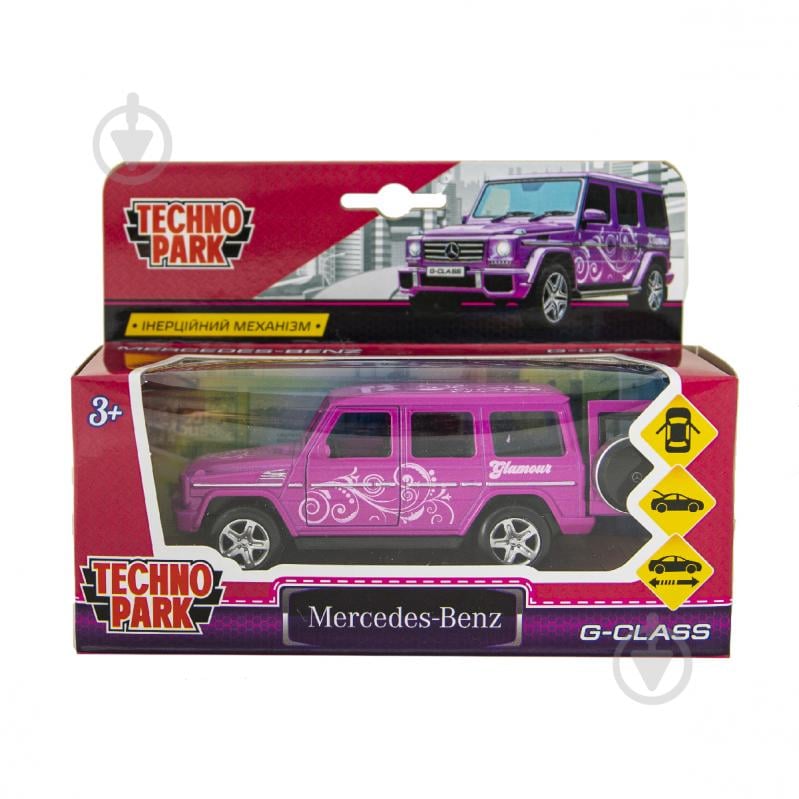 Автомодель Technopark Glamcar Mercedes-Benz G-Class (фіолетовий) 1:43 GCLASS-12GRL-LIL - фото 8