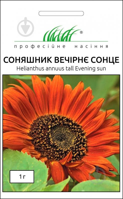 Семена Професійне насіння подсолнух декоративный Вечернее солнце 1 г - фото 1