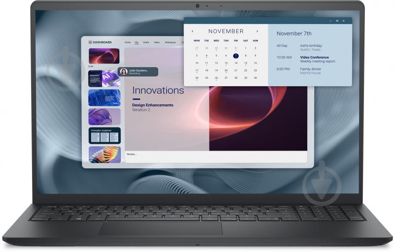Ноутбук Dell Pro 15 Essential 15,6" (PV15255MDO850UA_UBU) carbon black - фото 1 Ноутбук Dell Pro 15 Essential 15,6" (PV15255MDO850UA_UBU) carbon black - фото 1