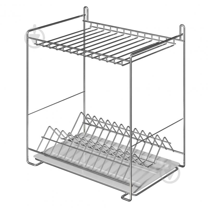 Сушилка для посуды двухъярусная с креплением на стену (СП24222) Метал-Стиль - фото 2