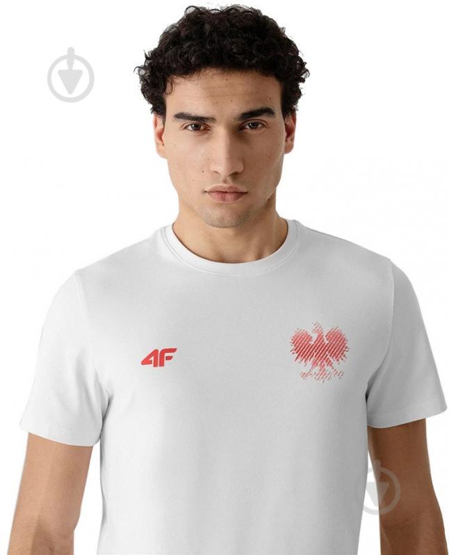 Футболка 4F R4L21-TSM950-10S р.L белый - фото 1 Футболка 4F R4L21-TSM950-10S р.L белый - фото 1