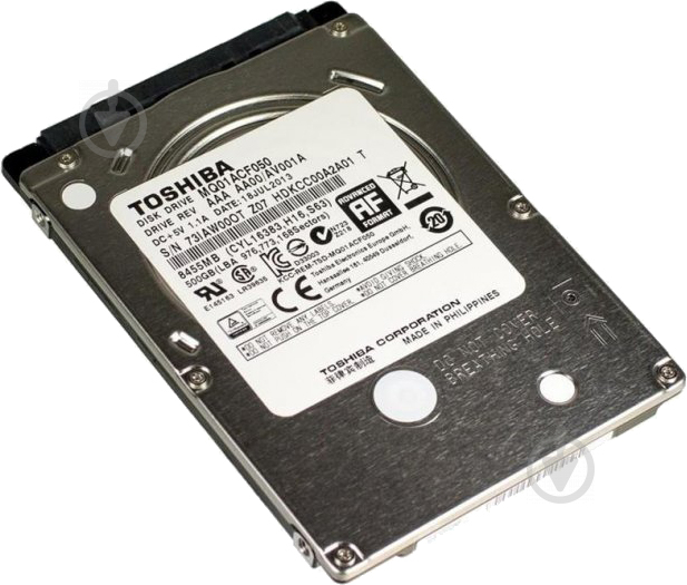 Жорсткий диск TOSHIBA 500 ГБ 2,5" SATA III (MQ01ACF050) - фото 1