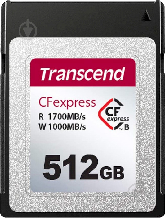 Карта памяти Transcend CFexpress 512 ГБ (TS512GCFE820) 820 Type B - фото 1