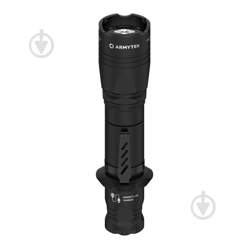 Фонарик Armytek тактический Dobermann Magnet USB White черный - фото 1