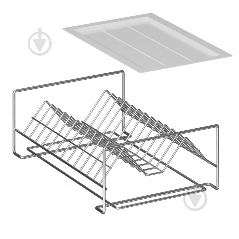Сушилка для посуды одноярусная (СП14122) Метал-Стиль - фото 3